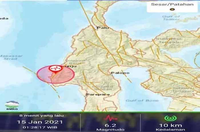 Gempa-Majene 6.2 M