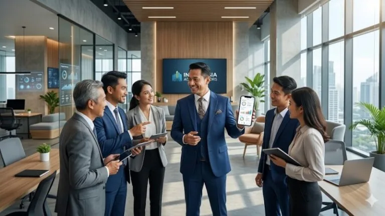 Rapat implementasi asset management aset digital untuk operasional perusahaan.