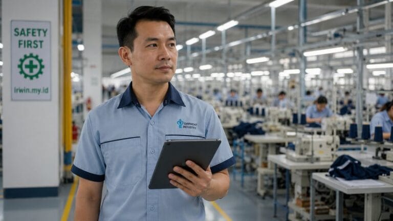 Daftar dan standarisasi alat penting industri garmen untuk menjaga efisiensi lini produksi pabrik.
